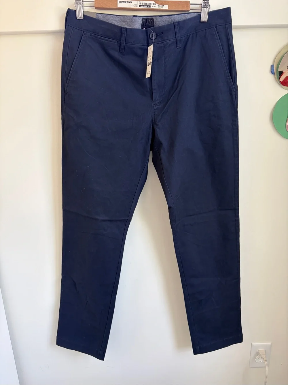 NWT- J.Crew Men's Navy Slim Chino Pants
